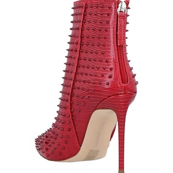 Steve Madden Via-S Red Booties - Picture 10 of 12